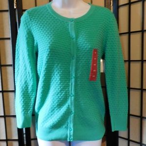 NEW MERONA BUTTON DOWN SWEATERS